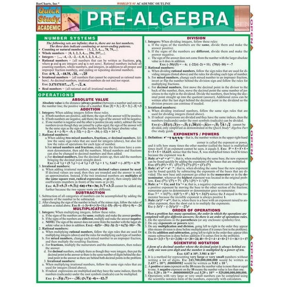 Pre-Algebra (Other)
