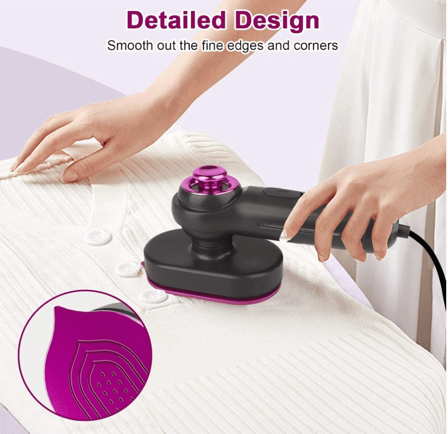 Ultra Lightweight Mini Steam Iron, Portable Travel Steam Iron for Home Office Dorm Use