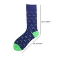 thumbnail image 3 of Men's Creative Golfing Themed Middle Calf Socks Breathable Cotton Blend Athletic Socks for Sports and Casual Wear, 3 of 7