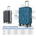 thumbnail image 4 of Kdxio Blue Glitter Pattern Luggage Cover for Travel,Elastic and Durable,Fits 18-32 Inch,Anti-Scratch Suitcase Protector-No luggage included, 4 of 5