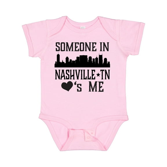 Inktastic Nashville Tennessee Someone Loves Me Skyline Boys or Girls Baby Bodysuit