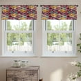 thumbnail image 2 of LALILO Kitchen Curtain Valance Ethnic Tribal Art Rod Pocket Window Curtain 52"x 18" Set of 2, 2 of 7