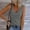 Gray, variant on Womens U-Neck Tank Tops Summer Plus Size Sleeveless Solid Rib Knit Base Shirt Casual Breathable Workout Tees Army Green XXL