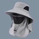 thumbnail image 1 of Sombreros de sol con protección UV para hombre y mujer, gorra de pescador con solapa para el cuello, ideal para caza al aire libre, senderismo, Camping, visera de verano, 1 of 5