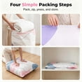 thumbnail image 6 of Gcvizuso 5Pcs Vacuum Storage Bags, Space-Saving 3D Vacuum Storage Bags, Heavy-Duty Large Capacity Pump-Free 3-Sec Fast Compression Bag with Press & Seal for Clothes, Blankets(5 Medium size), 6 of 9