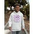 thumbnail image 2 of Virgo Emoji Zodiac Charm - Unique Horoscope Design Youth's Hoodie, 2 of 4