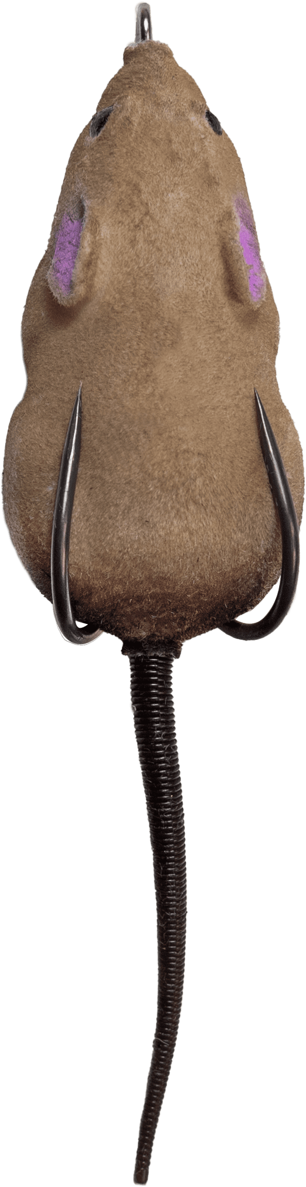 Lunkerhunt Furenzy Mouse Topwater Fishing Bait, 2.5 inch, Brown