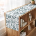 thumbnail image 6 of Boho Teal Green Floral 70 Inch Table Runner, Vintage Farmhouse Paisley Leaf Farmhouse Dresser Scarf Cotton & Linen Tablerunner for Dining/Kitchen Island/Holiday Party Décor 13" x 70", 6 of 9