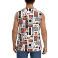 thumbnail image 4 of Haiem Men's Modern Life Print Tank Tops Summer Sleeveless Cut Off Workout T-Shirts Fitness Vest Athletic Undershirts-3X-Large, 4 of 8