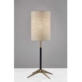 thumbnail image 1 of 9.25" X 9.25" X 26.75" Brass Metal Table Lamp, 1 of 1