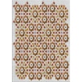 thumbnail image 1 of Ahgly Company Indoor Rectangle Patterned Dark White Beige PAT1749X Area Rugs, 4' x 6', 1 of 6