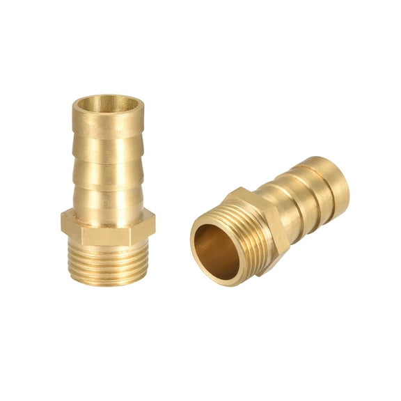 Brass Barb Hose Fitting Connector Adapter 14mm Barbed x3/8"G Male Pipe