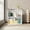 White-1, variant on MIN EN WIN 2-Tier Bookcase, Book Shelf, Open Storage Shelf, for Living Room, Home Office, Dinning Room, Pink