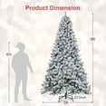 thumbnail image 2 of Árbol de Navidad DORTALA, 2,7 m, con bisagras y soporte, 2 of 7