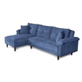 thumbnail image 4 of Sala Modular Sofá Cama Reversible De Velvet Azul Beehive Memory Foam Modelo Aventus, 4 of 8