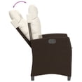 thumbnail image 2 of vidaXL 5 Piece Garden Dining Set with Cushions Brown Poly Rattan, 2 of 5