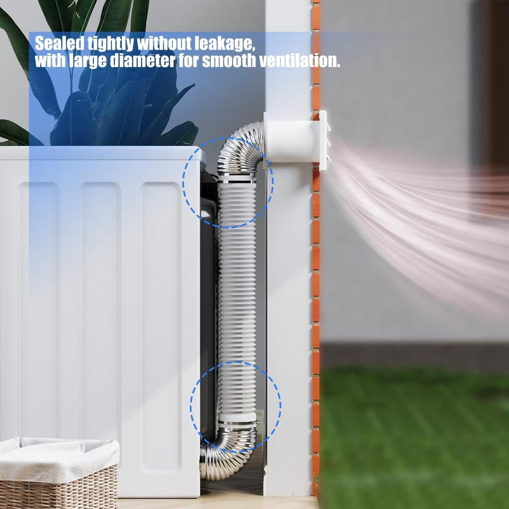 Ywmsfl Flexible Steel Air Duct Connector for Dryer Ventilation Kitchen Exhaust & Industrial Airflows Systems