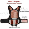 thumbnail image 4 of Magnetic Back Support Self-Heating Therapy Vest Full Back Support 108 Pieces Magnets Waist Back Brace Corrector Posture Belt Decompression Lumbar Spine Shoulder,XL, 4 of 7