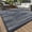 HS-Blue & Gray, variant on VUNATE Outdoor Rug Carpet 5'x8' Waterproof Reversible Patio Rug Portable Modern Abstract Indoor Outdoor Rug Plastic Straw Rug for RV Camping Garden Picnic Deck Backyard Porch Decor Gray and White