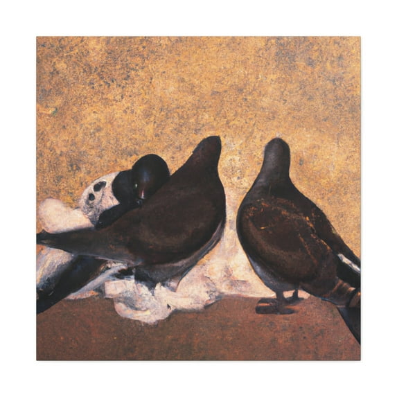 Mourning Dove in Baroque - Canvas