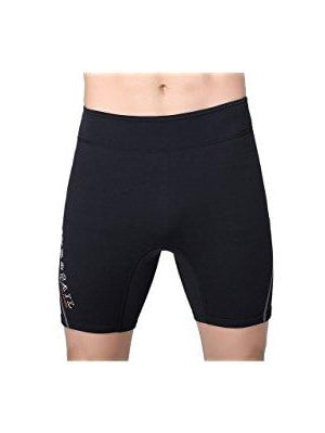 Mens men swim trunks 1.5mm neoprene pants short neoprene shorts paddle pants XXL 