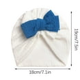 thumbnail image 3 of Odeerbi Baby Girls Elastics Hair Bows Headband Toddler Cute Bowknot Solid Color Hair Band Hair Accessories Hat White, 3 of 4