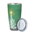 thumbnail image 2 of KLL Christmas Green Print 40oz Stainless Steel Insulated Car Cup with Spillproof Lid - Keep Your Drink Hot or Cold on the Go-Straw Three-piece Set, 2 of 8