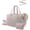 Camel, variant on Small Gym Bag for Women with Large Tumbler Holder Pocket, Carry on Weekender Travel Duffel Bag with Shoe Compartment, Overnight Mini Personal Bag with pouch for Workout Sport Dance Yoga