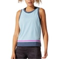 thumbnail image 1 of ASICS Womens Color Block Tank Top lgtblue XS, 1 of 2