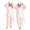 Pink, variant on Ruyang Kids Unicorn Dinosaur Hooded Jumpsuit Button Down Long Sleeve Plush Jumpsuits Boys Girls Animal Dress Up Clothes