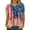 White womens tops summer, variant on USSUMA Summer Tops for Women Trendy V Neck Short Sleeve Dressy Shirts Blouses American Flag Star Buttons Women's Tops Summer 2022 4th of July Patriotic Casual Tshirts Tunic Plus