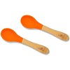 Baby Spoons Regular Scoop | Bamboo & Silicone