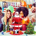 thumbnail image 5 of Nilvkv Christmas Party Snack Set Christmas Santa Multilayer Cake Rack Decorative Paper Cake Tray, 5 of 5