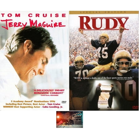 JERRY MAGUIRE & RUDY 2 Best Football Movies of All Time 2 DVD Set New Include Movie Take Art Card