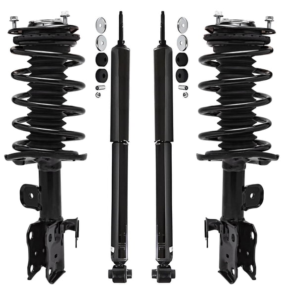 Detroit Axle - Front Struts Rear Shock Absorbers Replacement for Toyota 2010-2015 Prius - 4pc Set