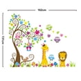 thumbnail image 2 of Vinil Decorativo Infantil Árbol y Animales Selva Jirafa León Dara Baby Syene VinDe230, 2 of 2