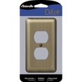 thumbnail image 1 of Placa de pared Amerelle Devon de acero estampado en latón cepillado, 1 unidad, 1 of 3