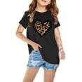 thumbnail image 2 of Zpanxa Chemises Filles T-Shirt à Imprimé d'Halloween Col Rond Manches Courtes Haut Mode en Coton 3 Ans, 2 of 4