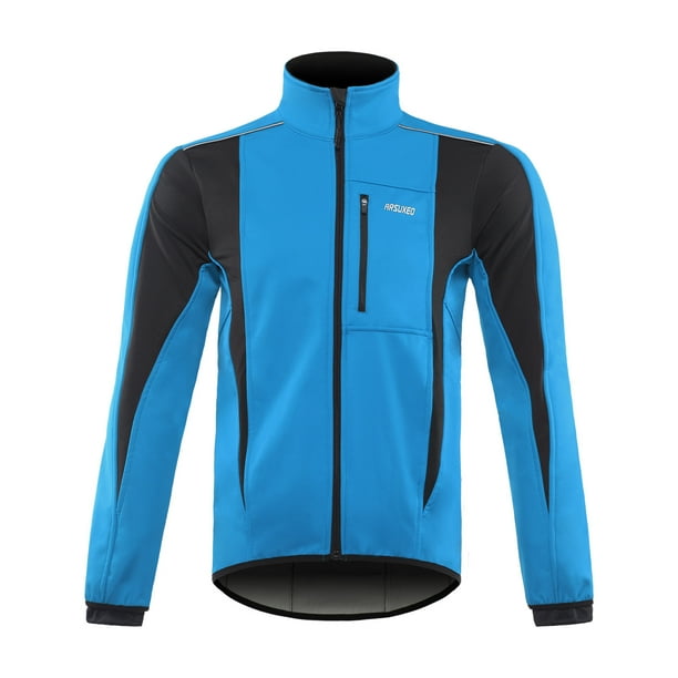 Abrigo de hombre Chaqueta de ciclismo de calentamiento de invierno, ropa de abrigo transpirable para bicicleta, chaqueta de ciclismo impermeable a prueba de viento