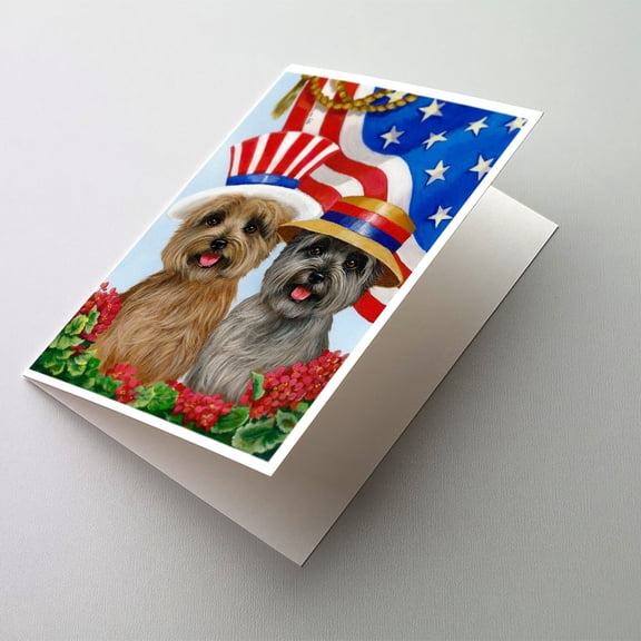 Cairn Terrier USA Greeting Cards and Envelopes Pack of 8