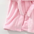 thumbnail image 4 of Gibobby Kids Soft Coral Fleece Bathrobe,Warm Hooded Sleep Robe with Waist Belt,Cute Cartoon Design,for Toddlers Children 2-12Y,Multi-Use Lounge Wear Kids Toddler Pajamas,Light Pink,Size 9-10T, 4 of 6