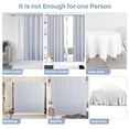 thumbnail image 2 of CZL Blue Reversible Shower Curtain Sets for Bathroom, Textured Rhombus Shower Curtains Fabric, Waterproof Shower Curtain with 12 Hooks, 72" x 84", 2 of 8