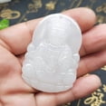 thumbnail image 1 of Gift Jade 3D Guanyin White Jade Guanyin Pendant, 1 of 4