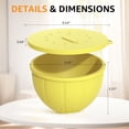thumbnail image 3 of GVODE 3-Pack Silicone Bowl Liners with Lids for KitchenAid 4.5-5 Qt Tilt-Head Stand Mixers, 3 of 7