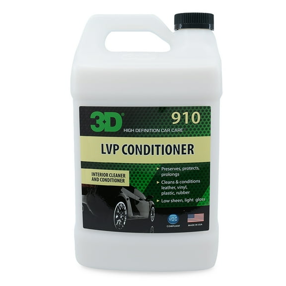 3D Car Care Vinyl & Plastic Conditioner Automotive Cleaners, 1 Gallon