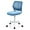 Blue, variant on POWERSTONE Small Home Office Desk Chair, Swivel Rolling Study Computer Chair, Adjustable Height Task Chair with Armless Mid Back, Upholstered Mesh Seat, Blue