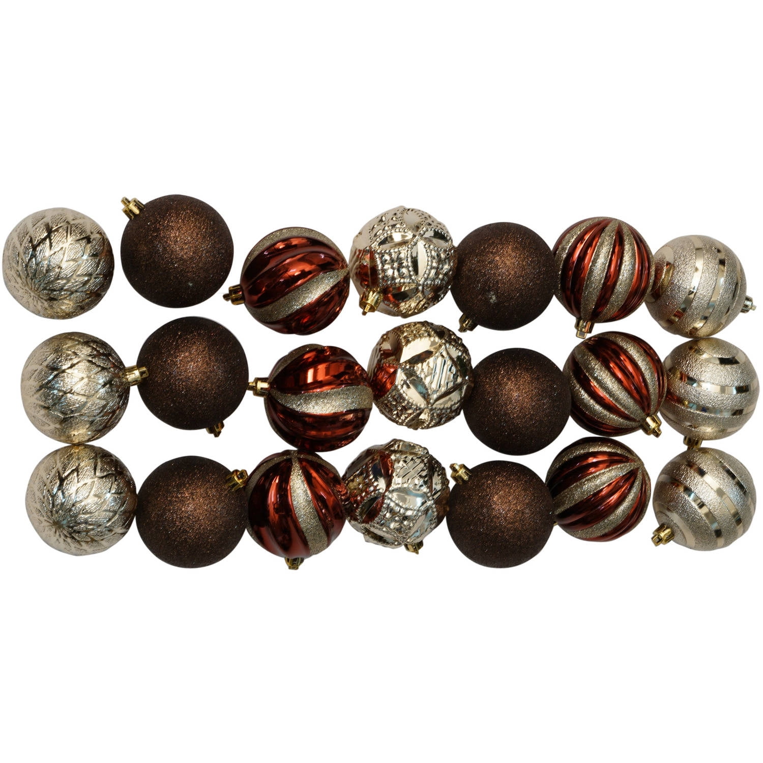 Holiday Time Christmas Ornaments Traditional 70mm Shatterproof, Set of 21, Blue / Silver