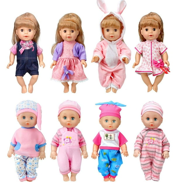 Ropa para muñecas WONDOLL, 8 juegos para muñecas de 30 cm