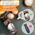 thumbnail image 4 of BaHomeck Pot Handle Holder Covers 4Pcs, Baseball Ball In The Hole Of Cracked Red Wall With Cracks Non Slip Heat-Resisting Pan Handle Covers For Home Kitchen Baking Cooking BBQ Cookwares,6×3In, 4 of 5