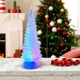 thumbnail image 3 of Kurt S. Adler Battery-Operated LED Light Tree Tablepiece Home Decor, 12.25"H, Clear, 3 of 3